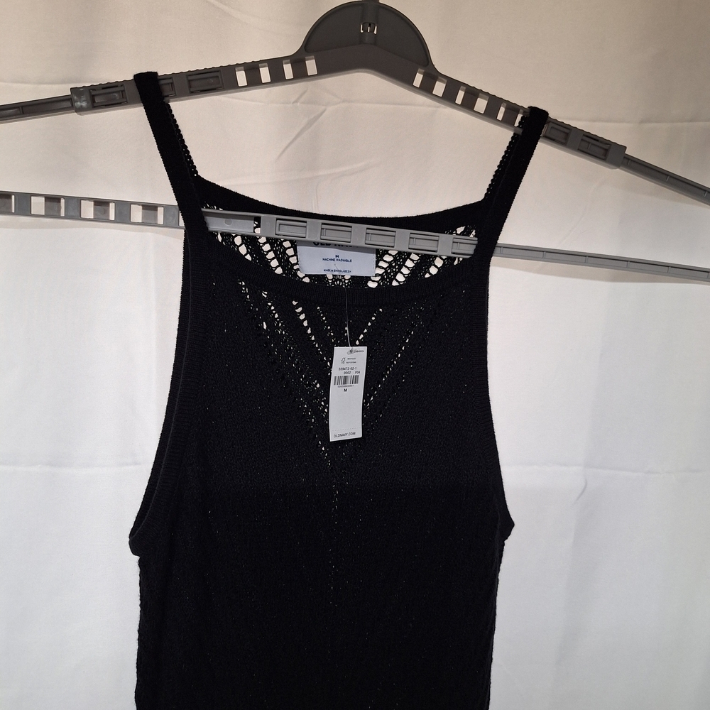 Old Navy Black Midi Dress - Picture 2 of 7